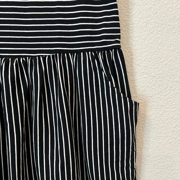 Cat & Jack Ghouls Rule black white stripe Halloween Dress Short Sleeve Plus - Picture 5 of 6